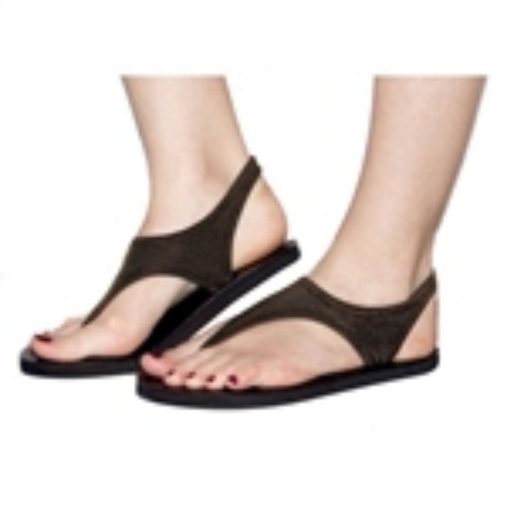 Topsies Brown stretch sandal YOGA flip flops
